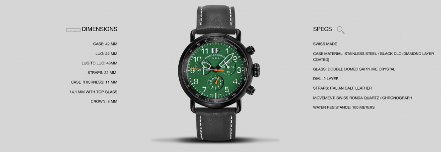 AGL CHRONOGRAPH QUARTZ GREEN Canada British Columbia Vancouver